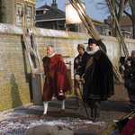 Enkhuizen op de filmset van  de scheepsjong van Bontekoe