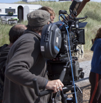 Ameland op de filmset van Penny’s Shadow met Liza Sips